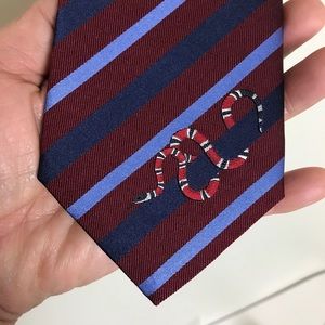 Gucci New King Snake Silk Tie